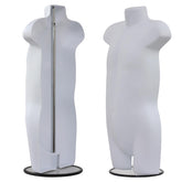 Display Guru Kids/Children’s White Hanging Body form Mannequin With Adjustable Stand for Shop Bust Display